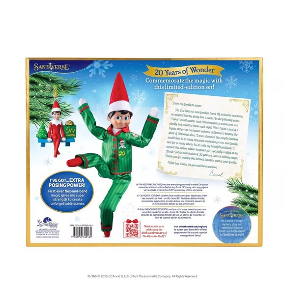 NEW Elf on the Shelf a Christmas Tradition Limited 20th Anniversary Edition - Picture 3 of 15